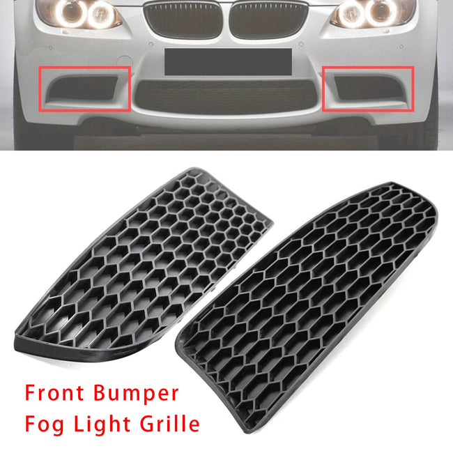 Front Bumper Fog Light Grille For BMW 3 Series E90 E92 E93 M3 Style 2009-2011
