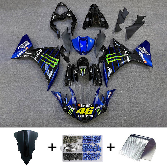 2012-2014 Yamaha YZF-R1 Injection Fairing Kit Bodywork Plastic ABS