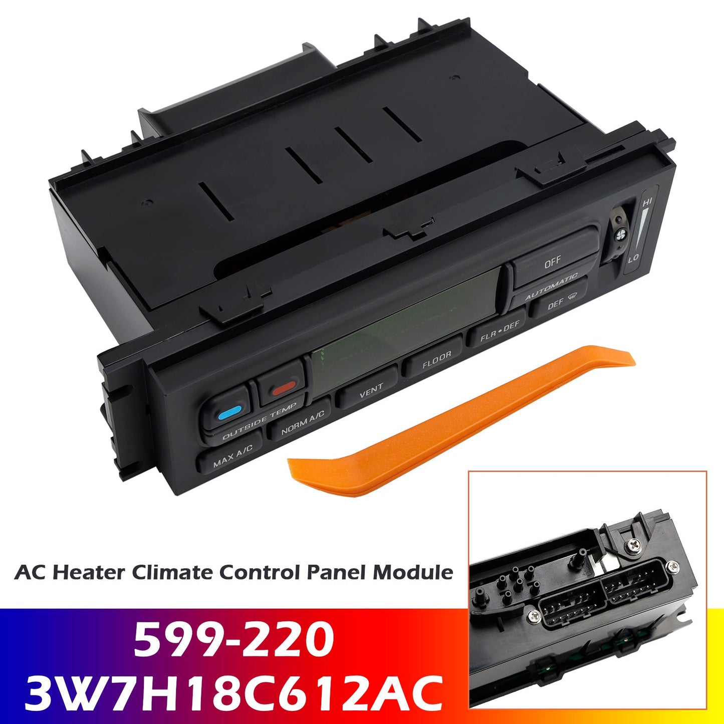 For Ford Grand Marquis 2003-2004 AC Heater Climate Control Panel Module 3W7H18C612AC