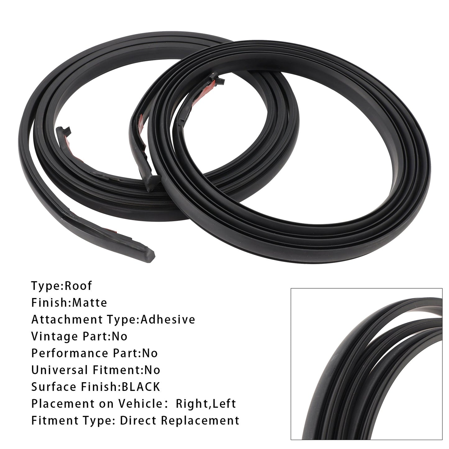 2001-2007 TOYOTA SEQUOIA 2PCS Roof Molding Trim 75551-0C030 75552-0C030