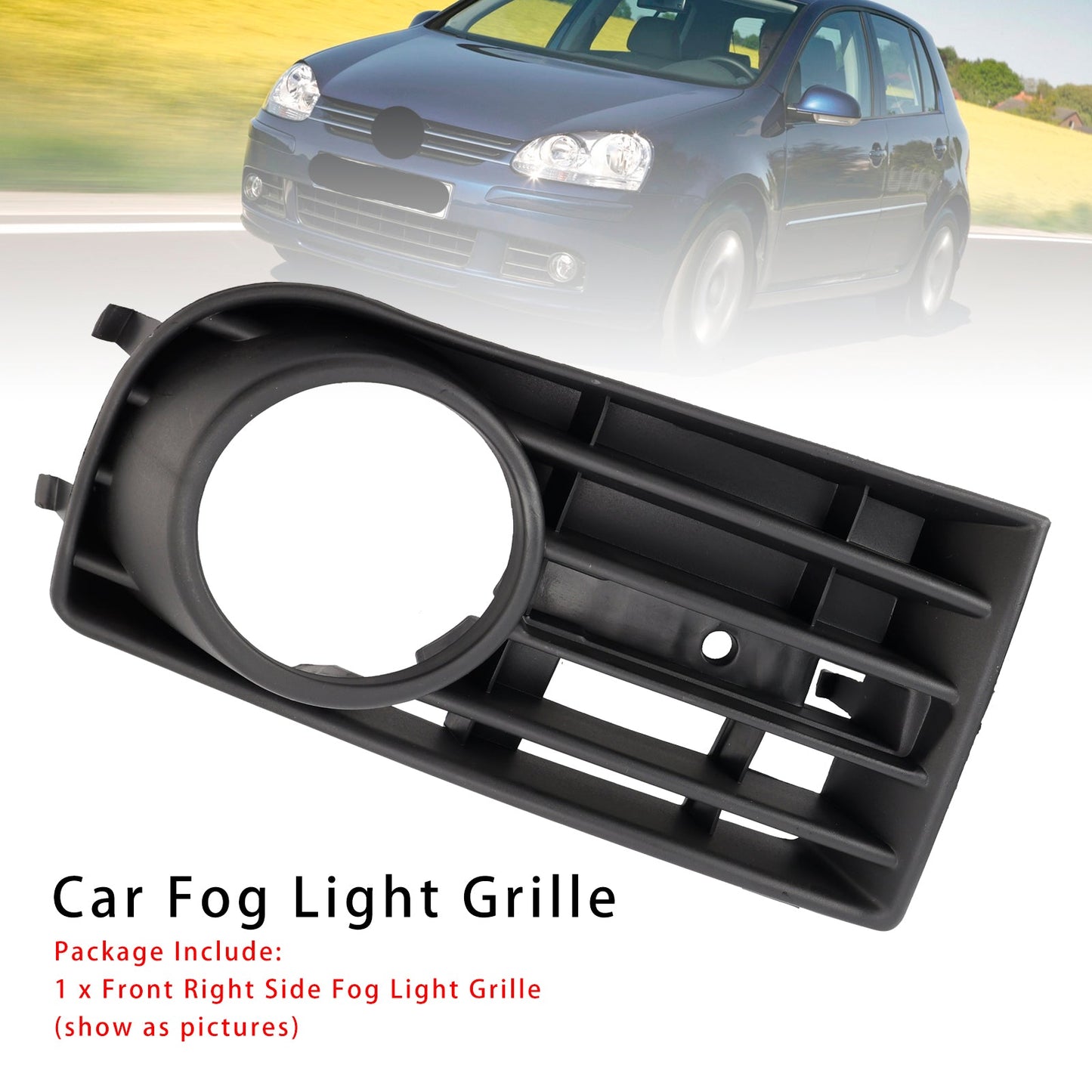 2005-2009 VW Golf V MK5 Front Right Side Bumper Grille Fog Light Grill 1K0853666B