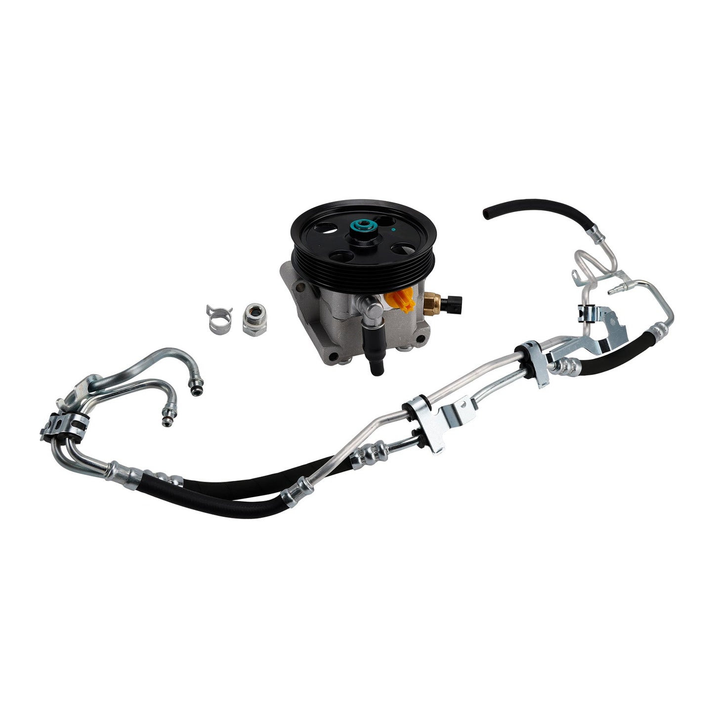 4M513A696AC For Ford Focus 2004-2011 Power Steering Pump + High Pressure Pipe