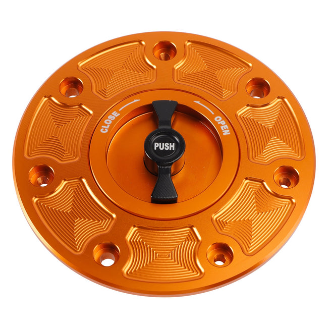 CNC Orange Keyless Fuel Gas Cap For Duk 790 890 2018 2019 2021 2022 2023-2025