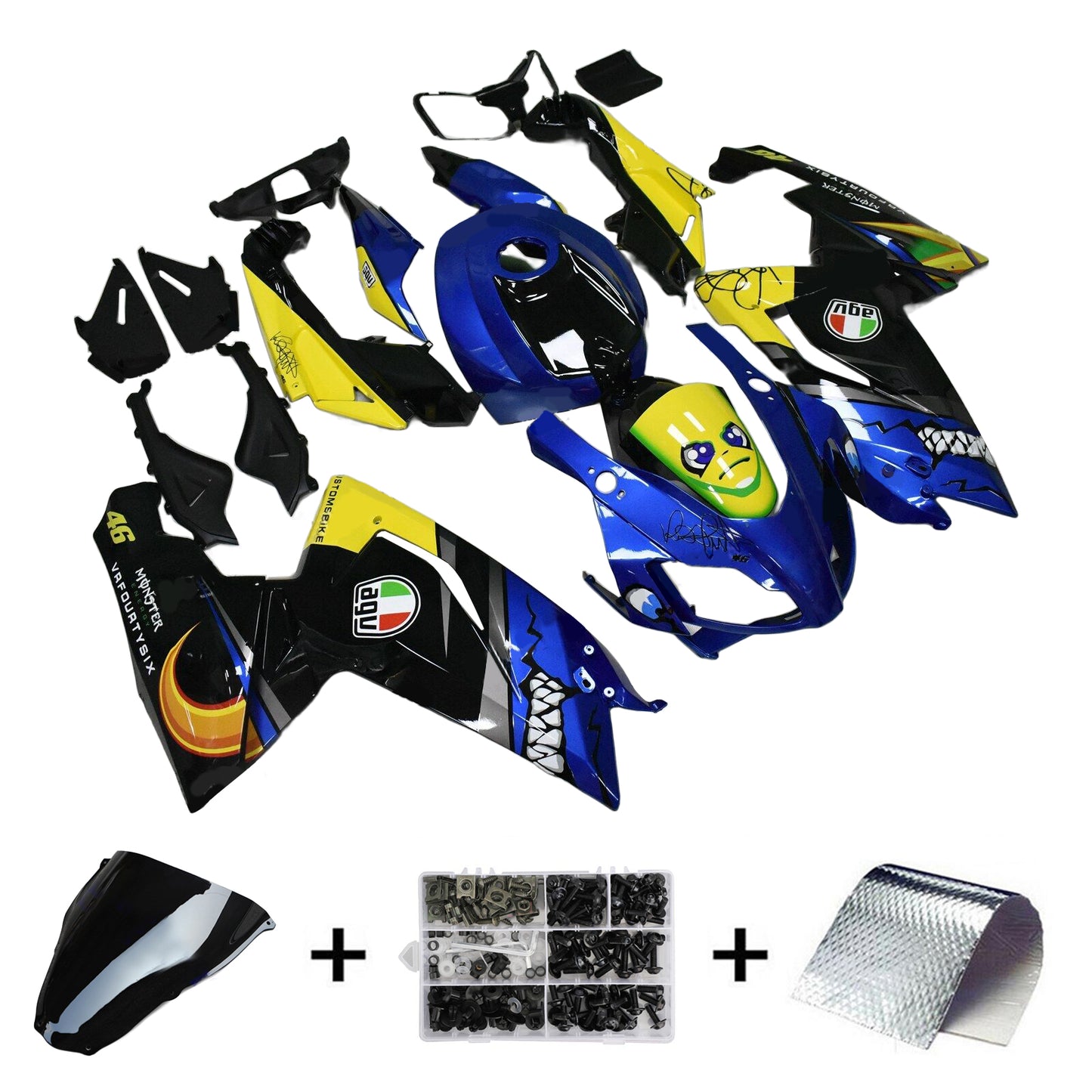 2006-2011 Aprilia RS125 Injection Fairing Kit Bodywork Plastic ABS