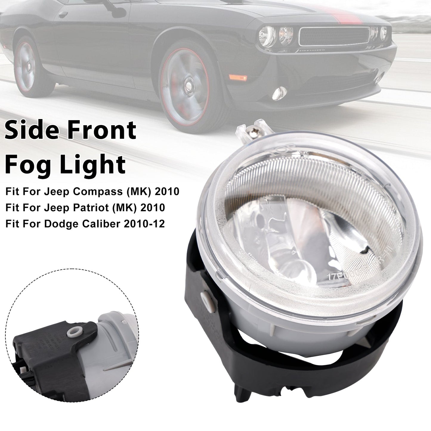 1 Pcs Front Fog Light For Jeep Compass Dodge Charger Caliber 5182025AA