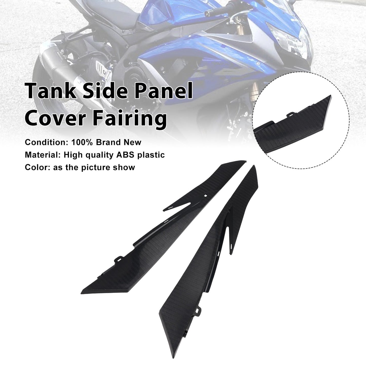 2008-2009 Suzuki GSXR600 GSXR750 Tank Side Cover Panel Fairing