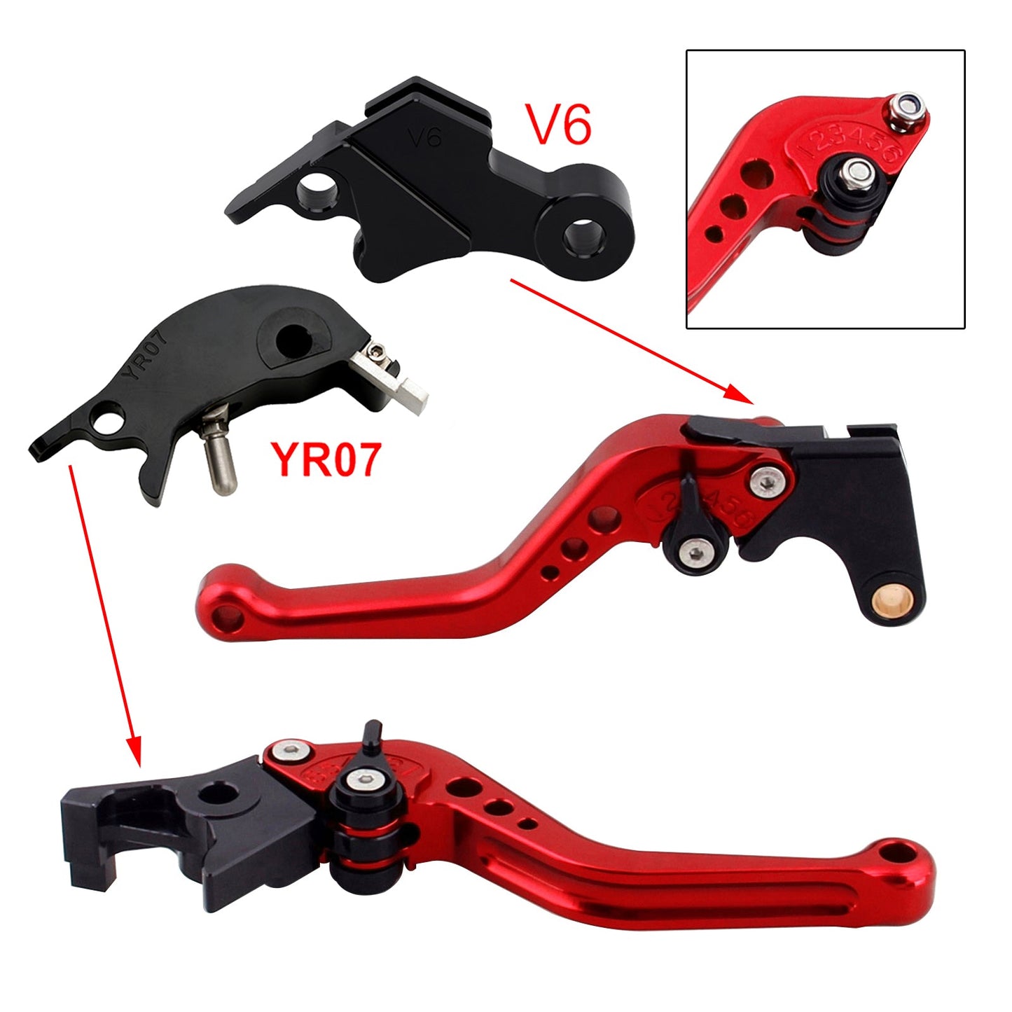 NEW Short Clutch Brake Lever fit for YAMAHA XSR900 XSR900GP MT-09 MT-09SP 24-25