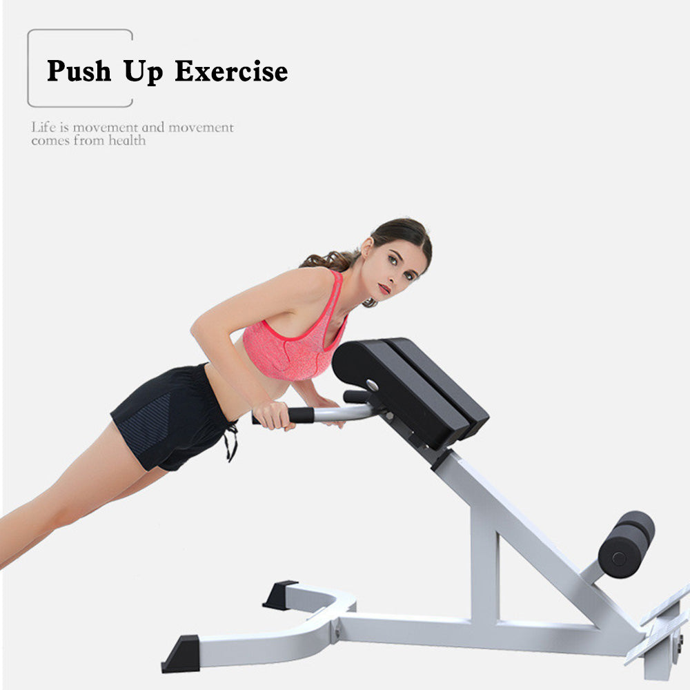 Home Fitness Workout Adjustable Roman Chair Back Extension Exercise Bench Back Training Supine Board