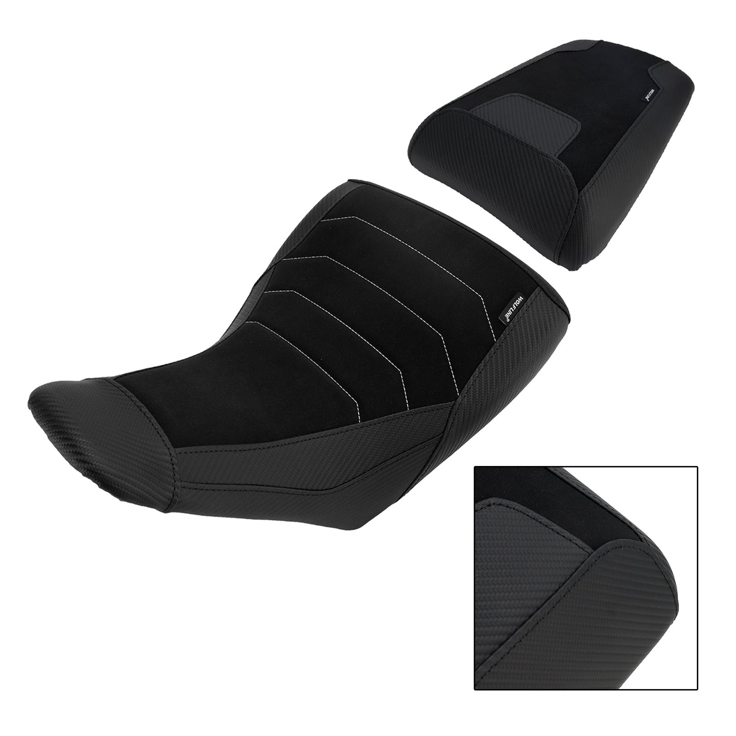 2023+ For Suzuki V-Strom Dl1050 Lower Front&Rear Driver Seat Pillion Black