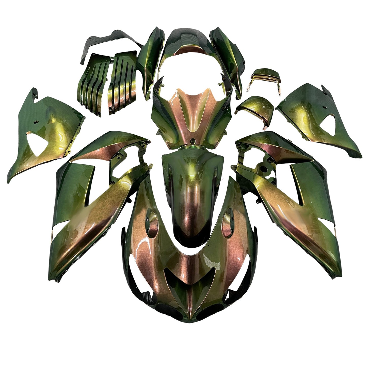 Injection Fairing Kit Bodywork fit For Kawasaki ZX14R ZZR1400 2006-2011