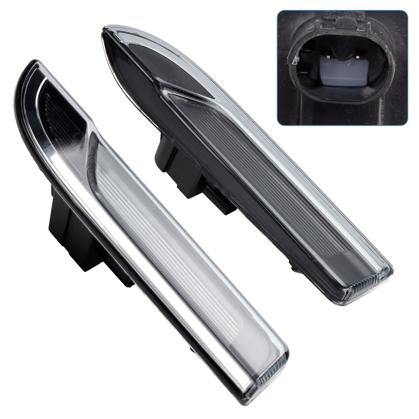 2010-2016 Porsche Panamera 970 2Pcs Front Fender Turn Signal Light Lamp 97063104301 97063104401