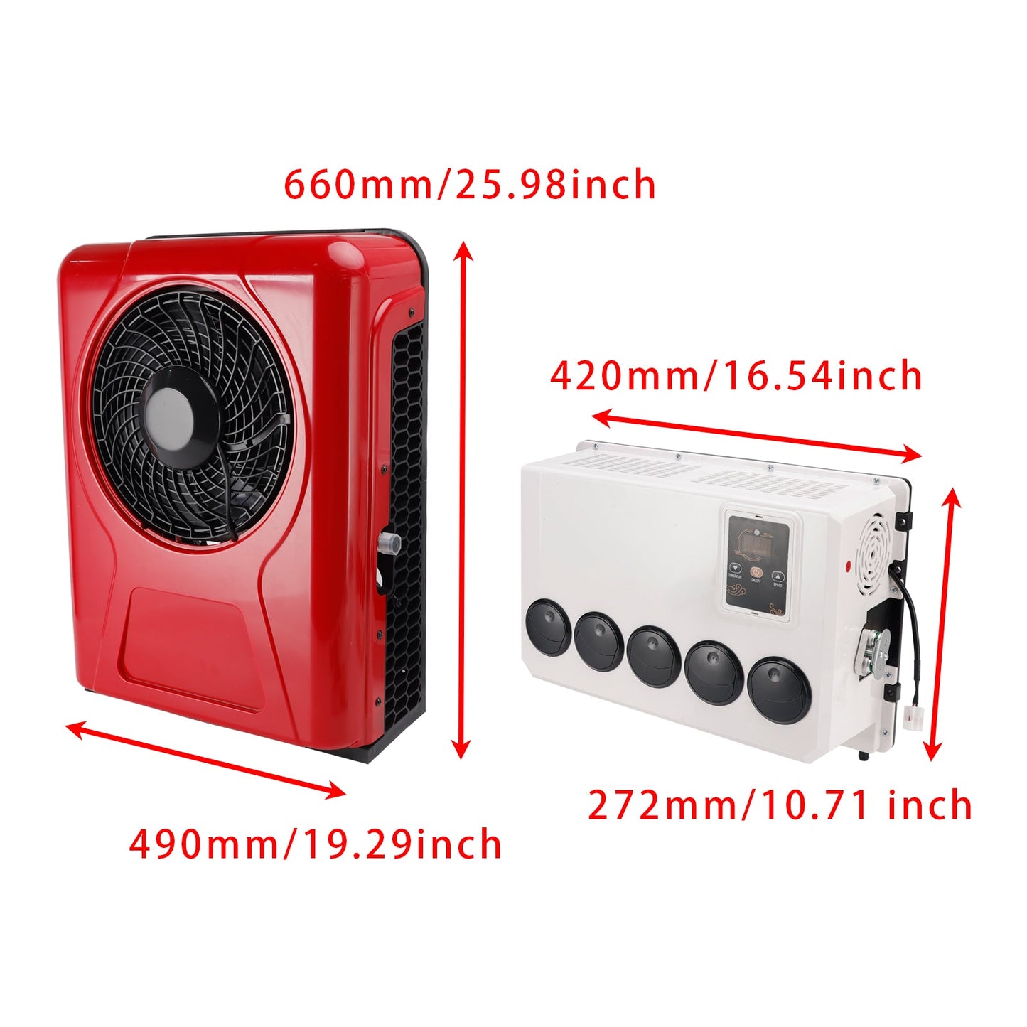24V RV Air Conditioner 13000btu Truck Split AC For Camping Trucks RVs Trailers