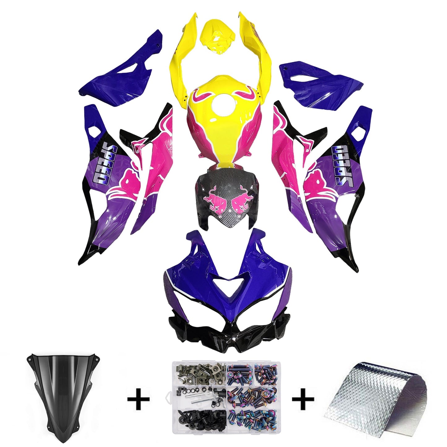 Injection Fairing Kit fit For Kawasaki Ninja ZX-25R ZX-4R ZX-4RR 2019-2025