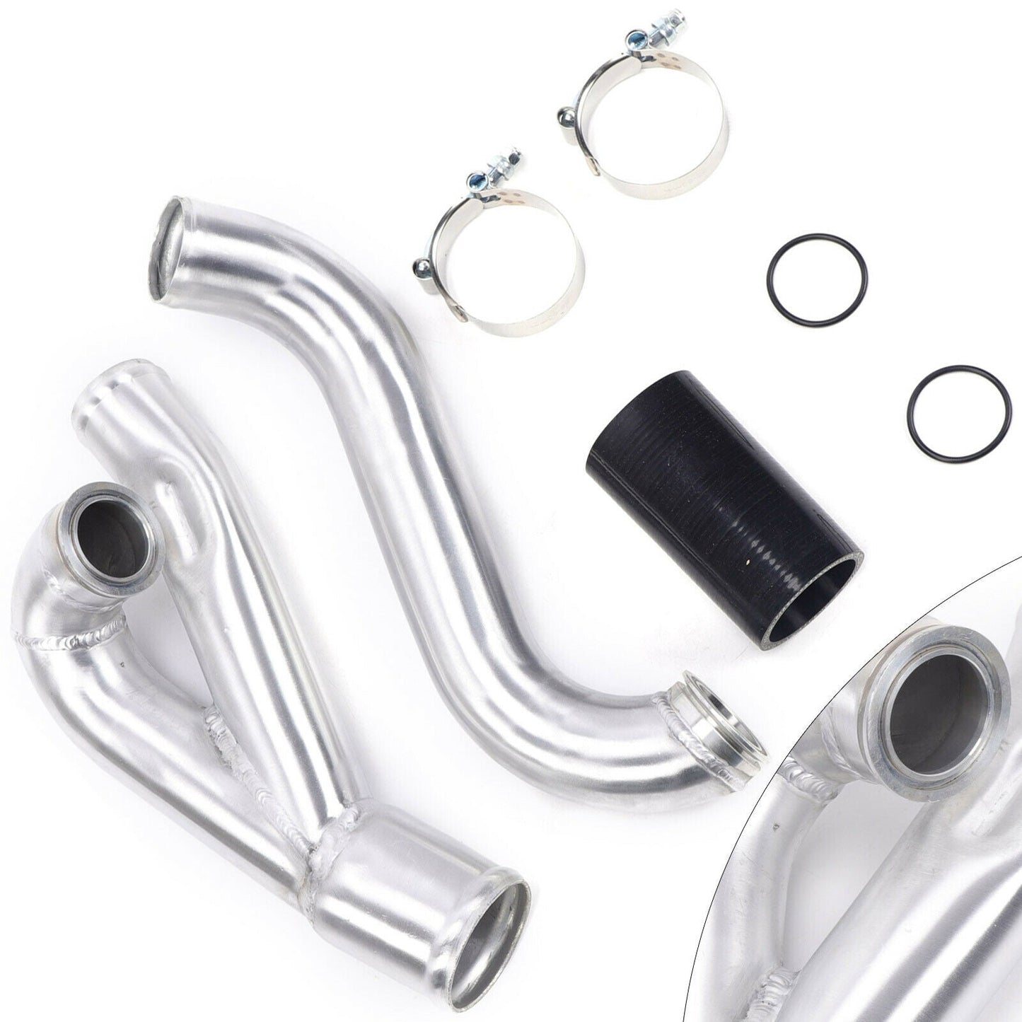Turbo Outlet Charge Pipe Upgrade Kit For 07-13 BMW 335i 335is N54 Aluminum