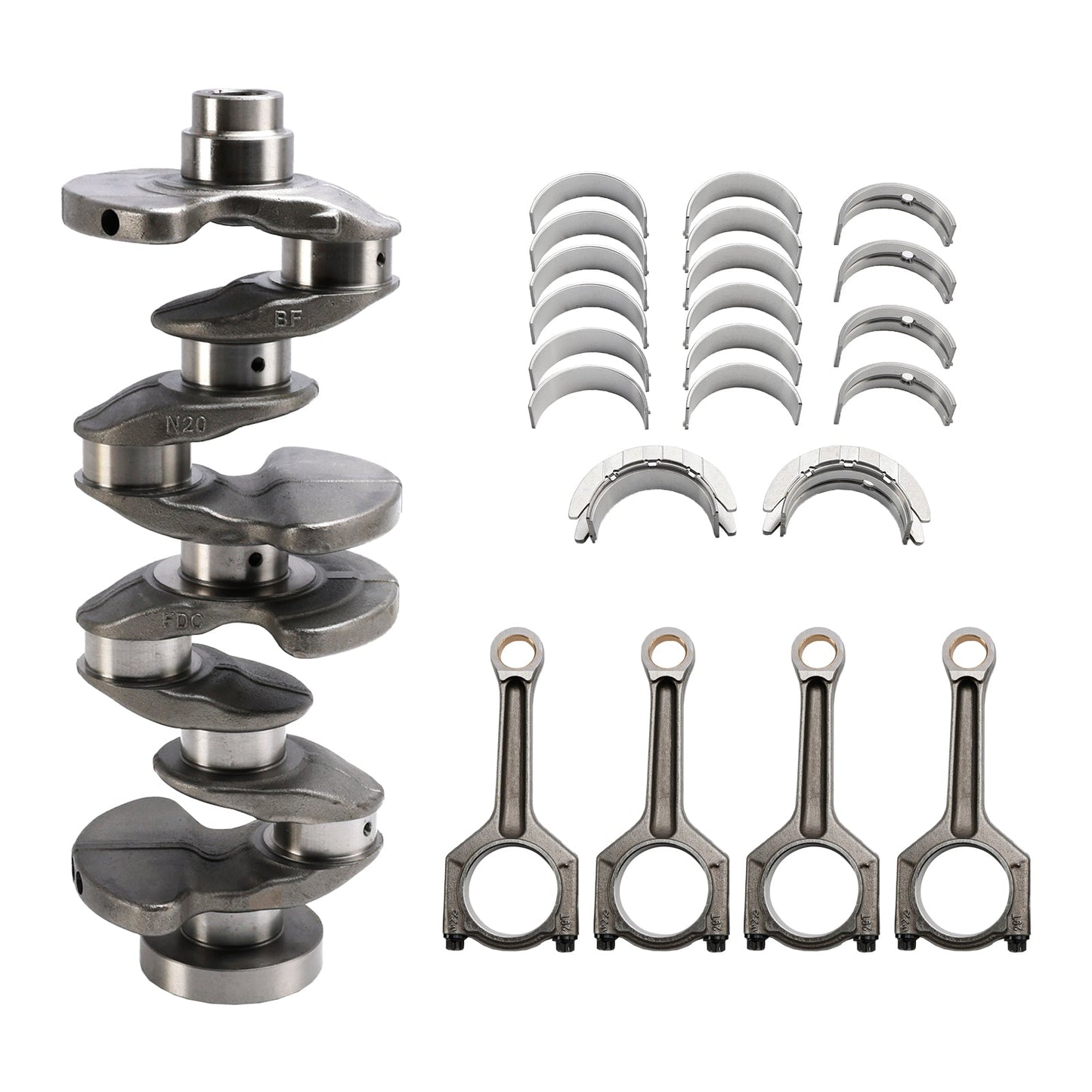 09/2011 - 06/2015 BMW X1 E84 Engine Crankshaft & Connecting Rod & Bearings 11217640165 11247624616