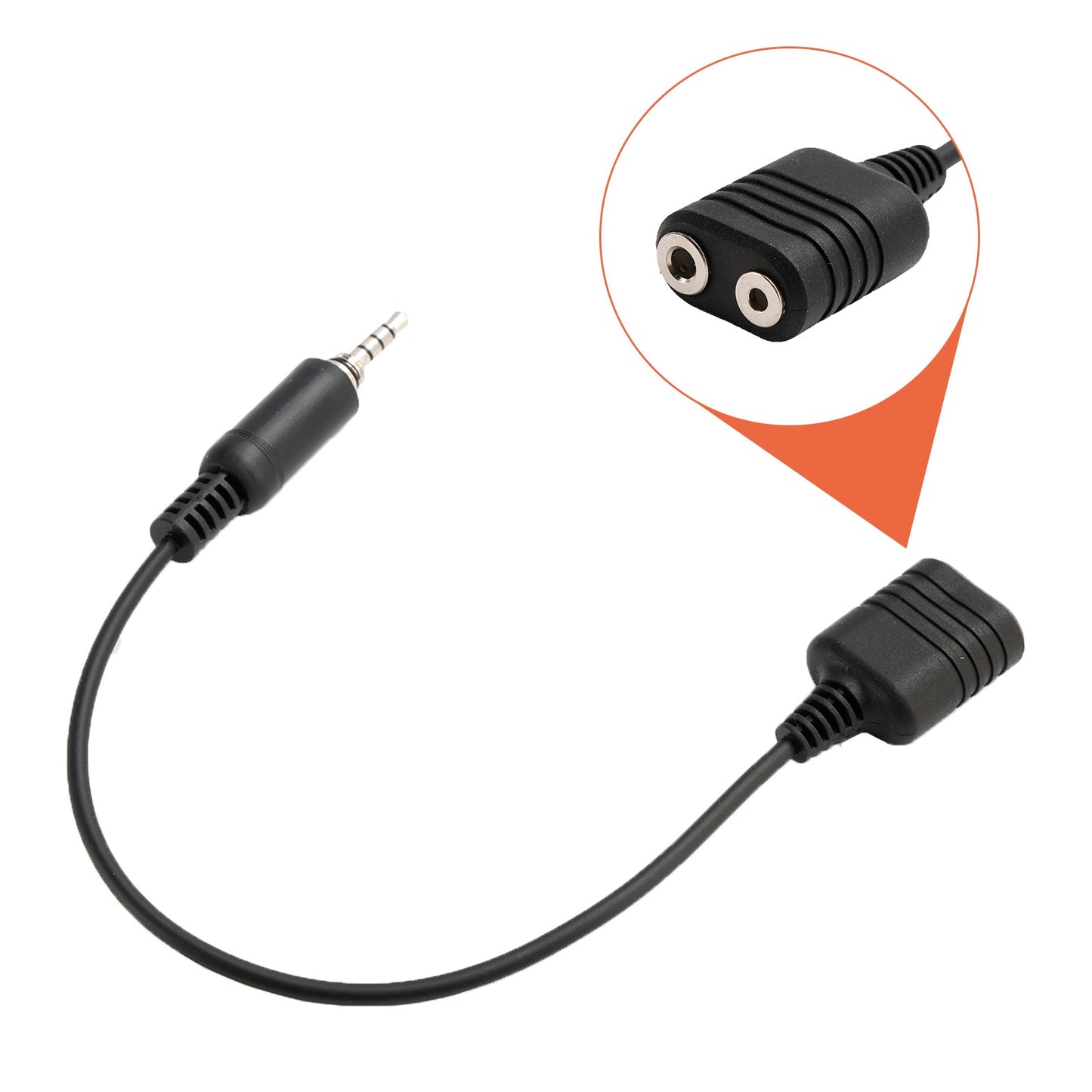 K Interface Headset Port Converter Cable for Yaesu HX290 HX400IS EVX-S24 FT270R