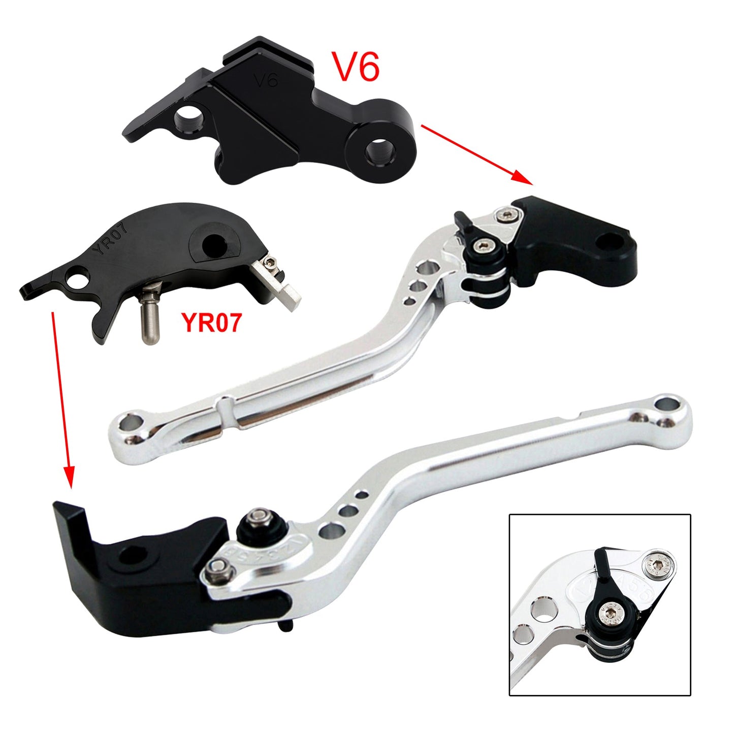 Long Clutch Brake Lever fit for YAMAHA XSR900 XSR900GP MT-09 MT-09SP 2024-2025