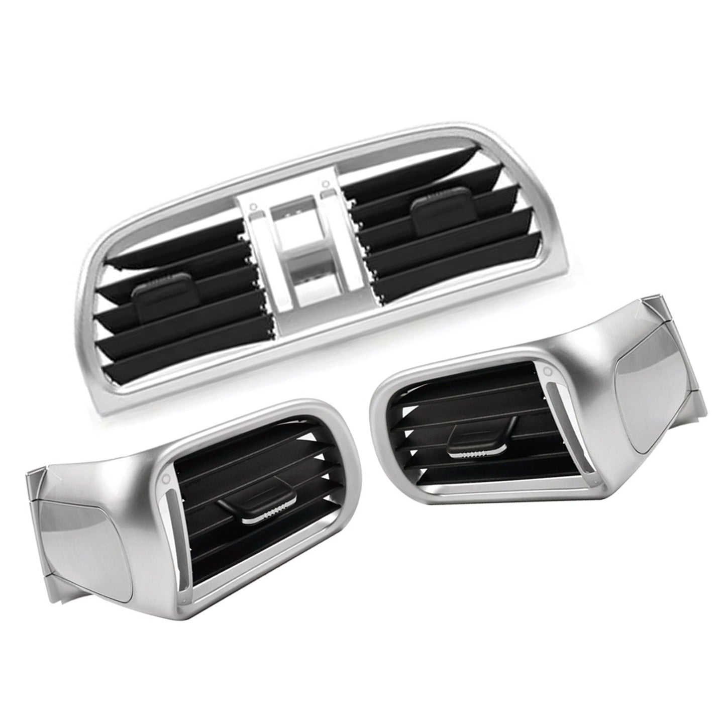 2004-2011 Porsche Targa 997 Left Right Central AC Vent Cover Silver 99755214105 99755213105 99755213205