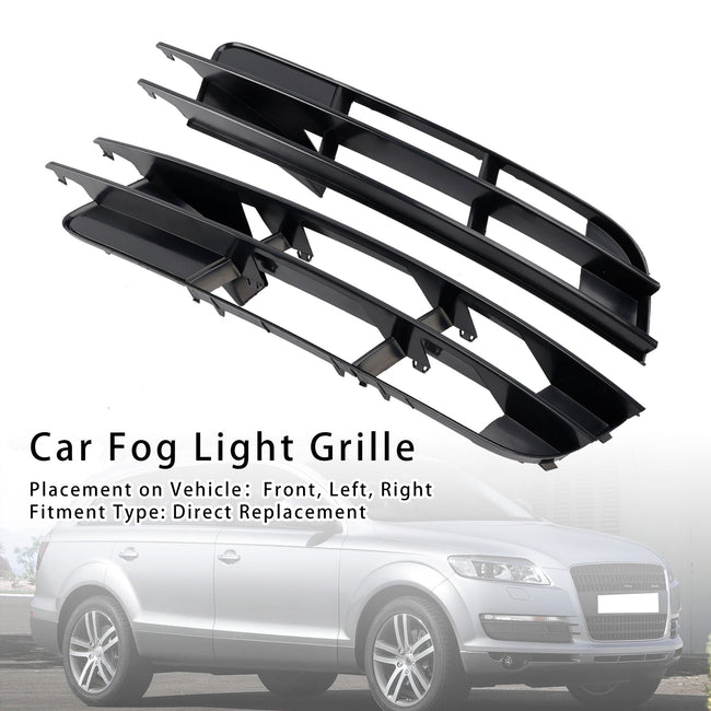 2007-2009 Audi Q7 1 Pair Front Bumper Fog Light Grill Cover Bezel 4L0807681