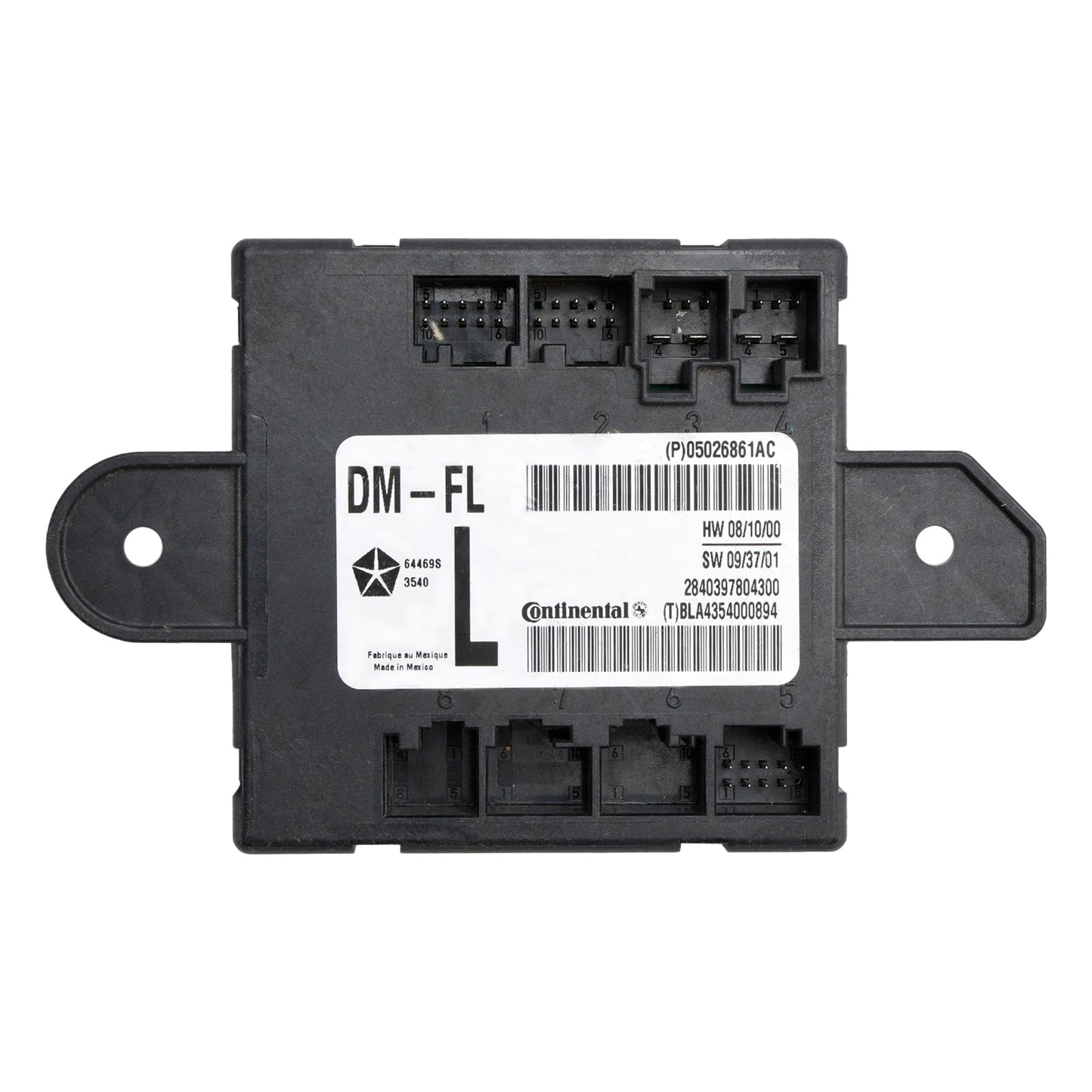 2007-2020 Dodge Chrysler Front Left Driver Door Module 05026861AC
