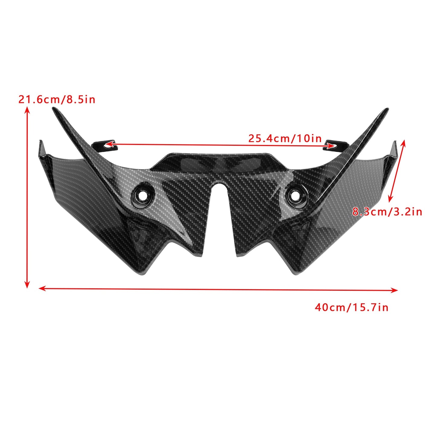 2021-2024 Kawasaki Z650 Front Downforce Spoiler Extension Fairing Carbon