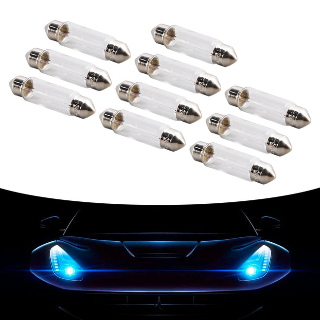 10PCS Car Light Tubular Lamp bulb C5W SV8.5 6421 24V 3W For OSRAM