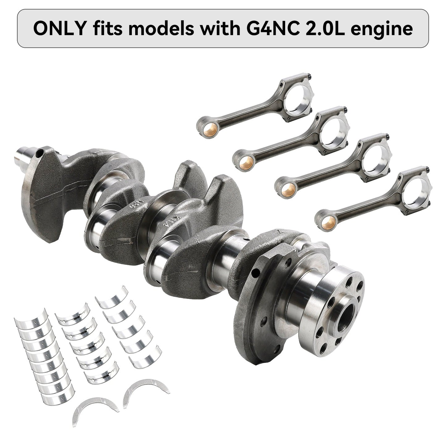 2013–2020 Hyundai Mistra (CF) G4NC Crankshaft Conrod Main & Rod Bearing Kit 23110-2E501