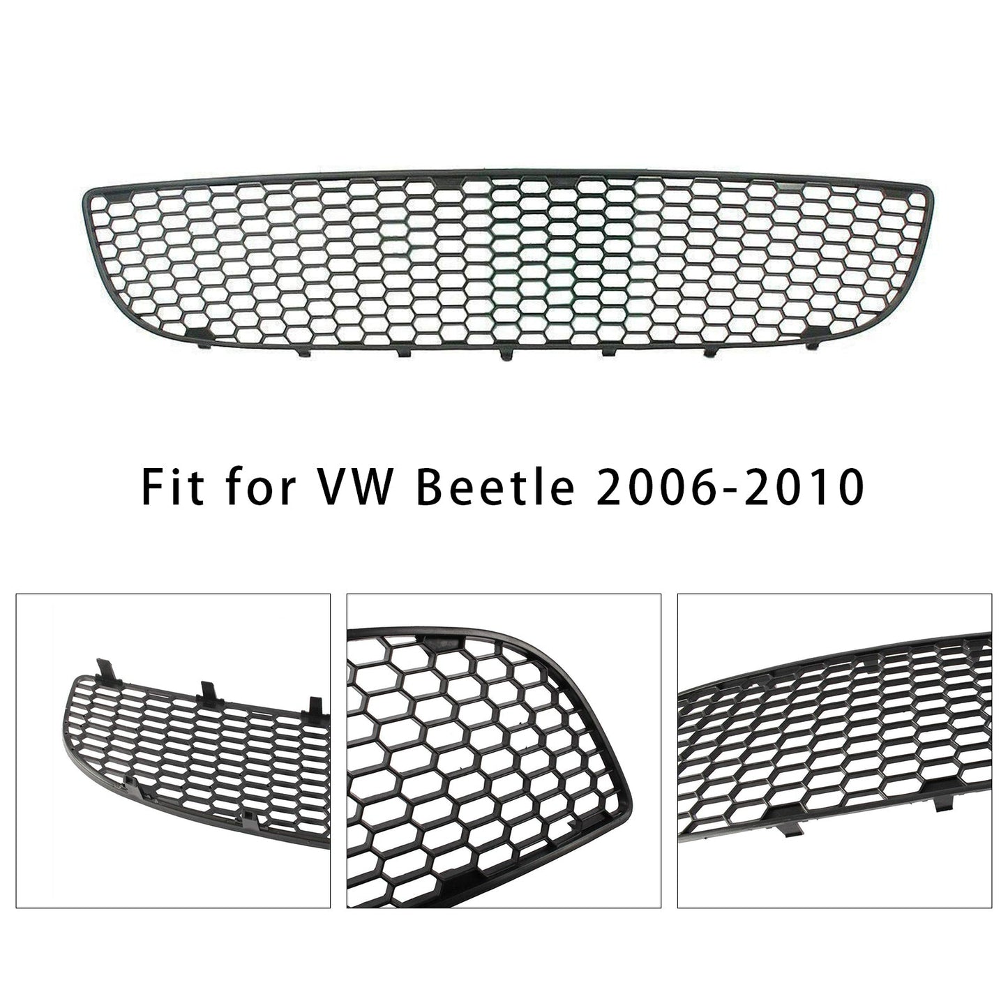 2006-2010 VW Beetle Front Lower Bumper Center Honeycombed Mesh Grille