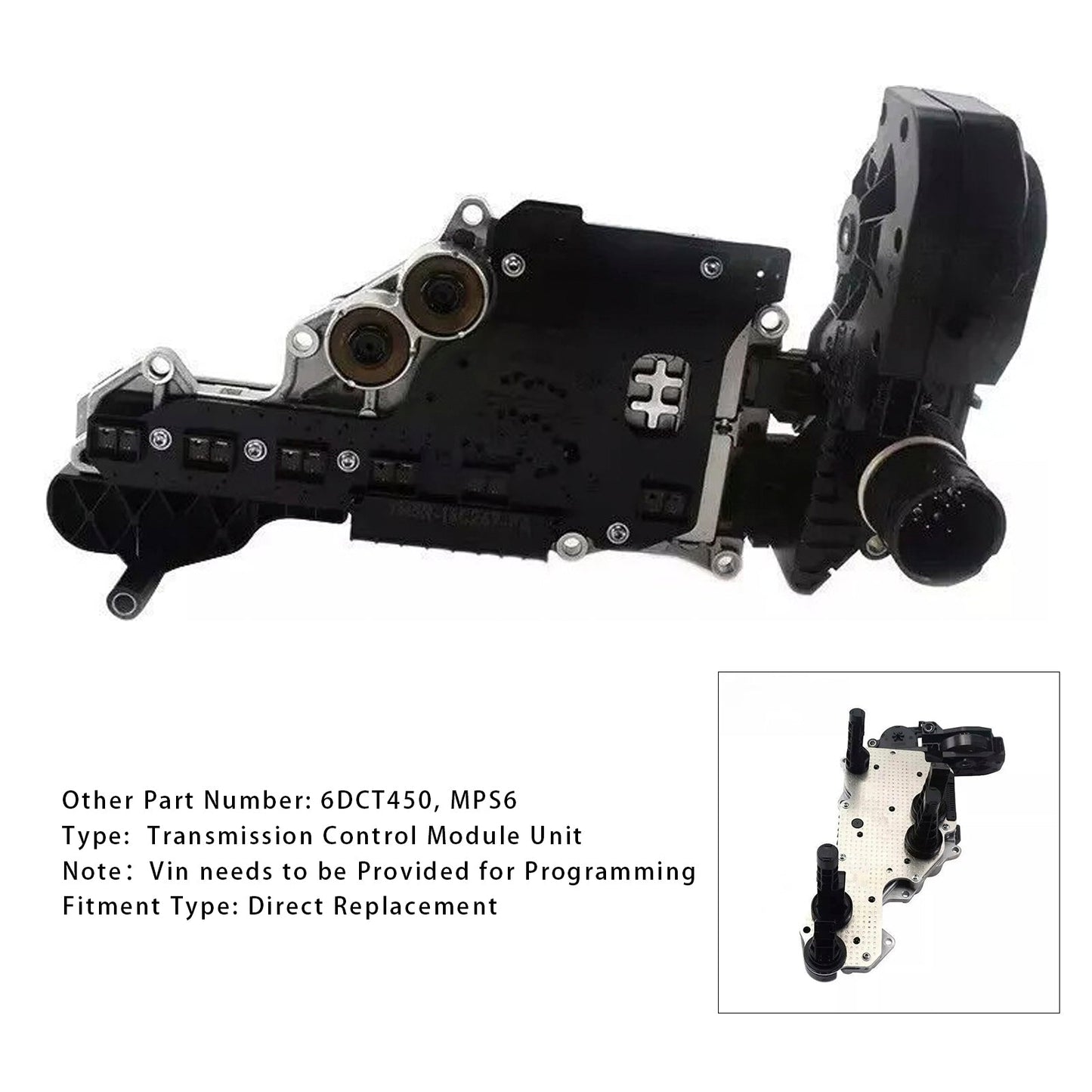 2010-2011 Ford C - Max , 1.6 L to 2.0 L 6DCT450 Transmission Control Module Unit MPS6 7M5R-14C247-FA 7M5R-14C247-FE