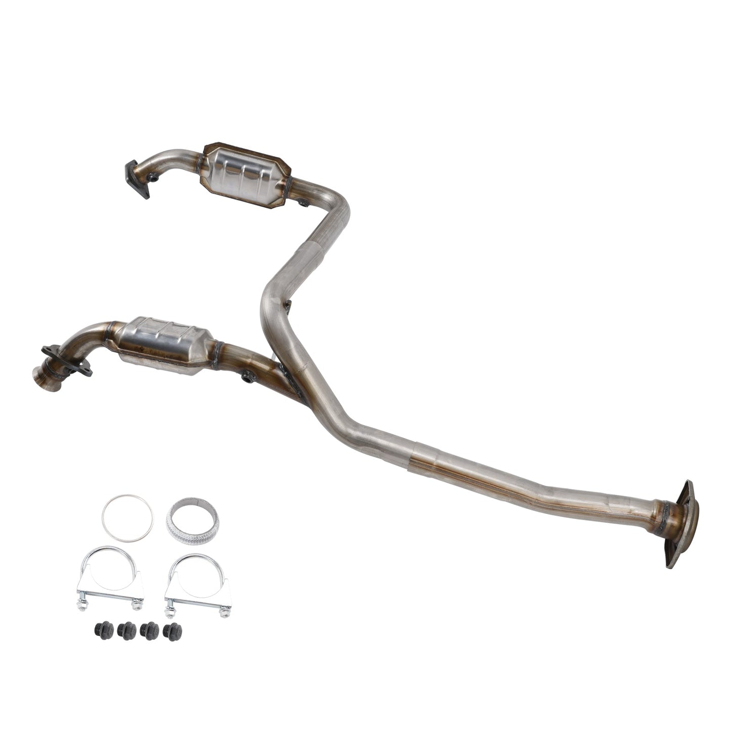 2015-2017 GMC Sierra 3500 HD 6.0L V8 Y Pipe With Catalytic Converters