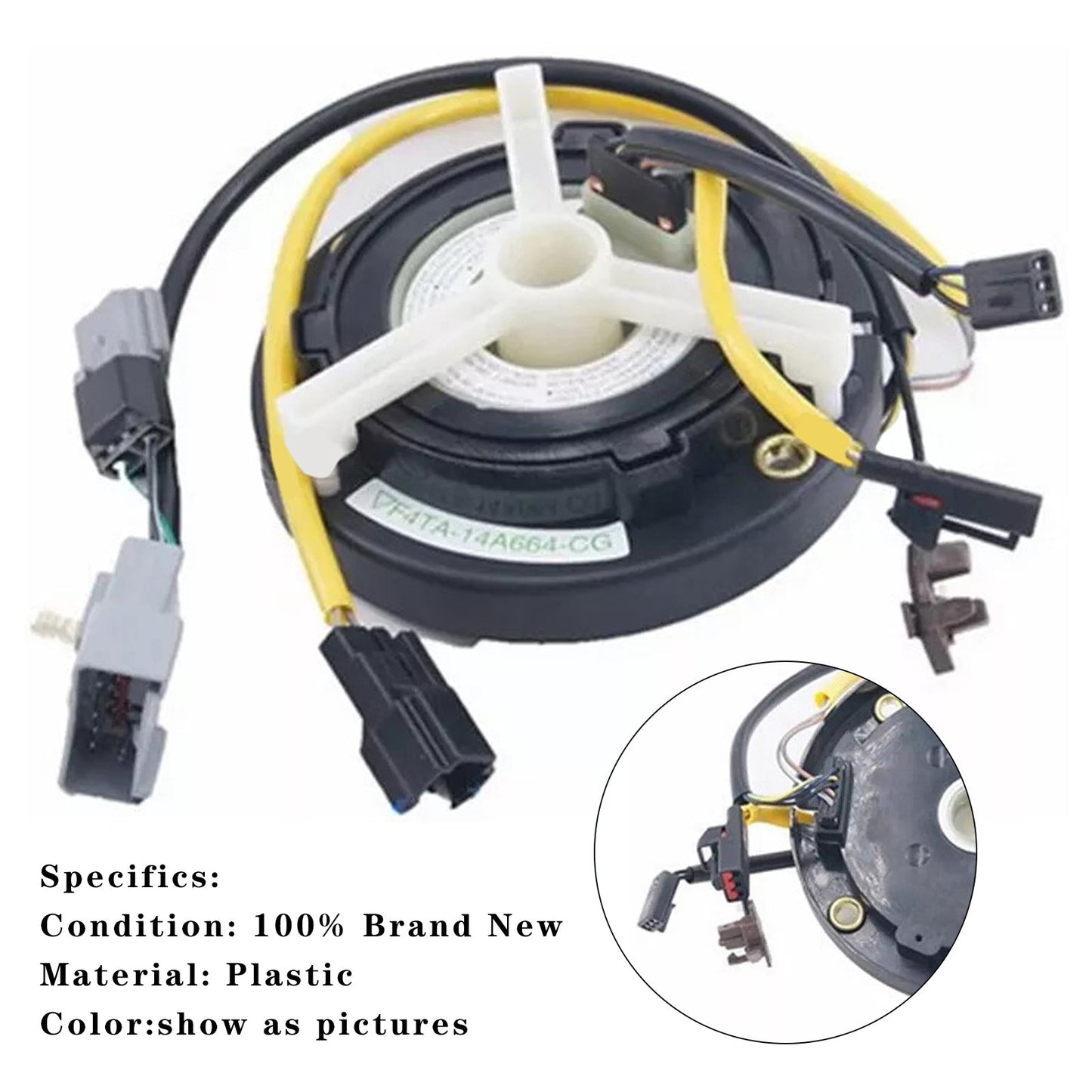 1994 Ford BRONCO 5.0L, 5.8L Steering Wheel Clock Spring F4TA-14A664-CG F4TA14A664B