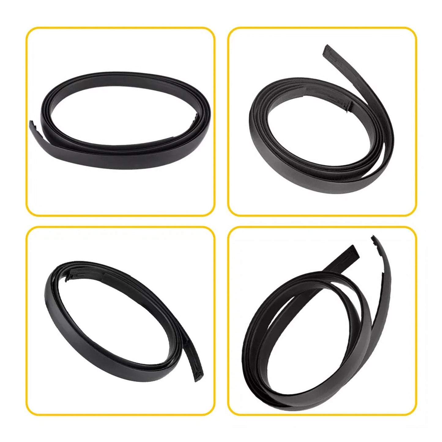 2008-2015 Scion xB 2PCS Roof Drip Molding Trim Center Left & Right Side Rubber