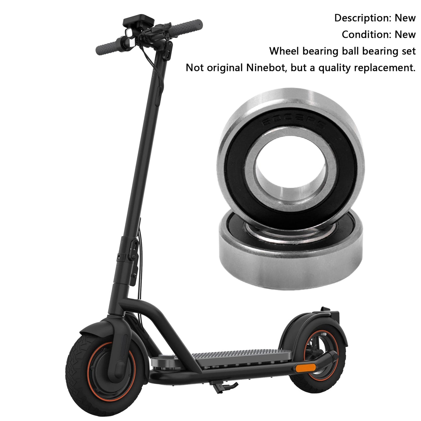 2pcs Electric Scooter Front Wheel ball Bearings For Ninebot MAX G30 G30D