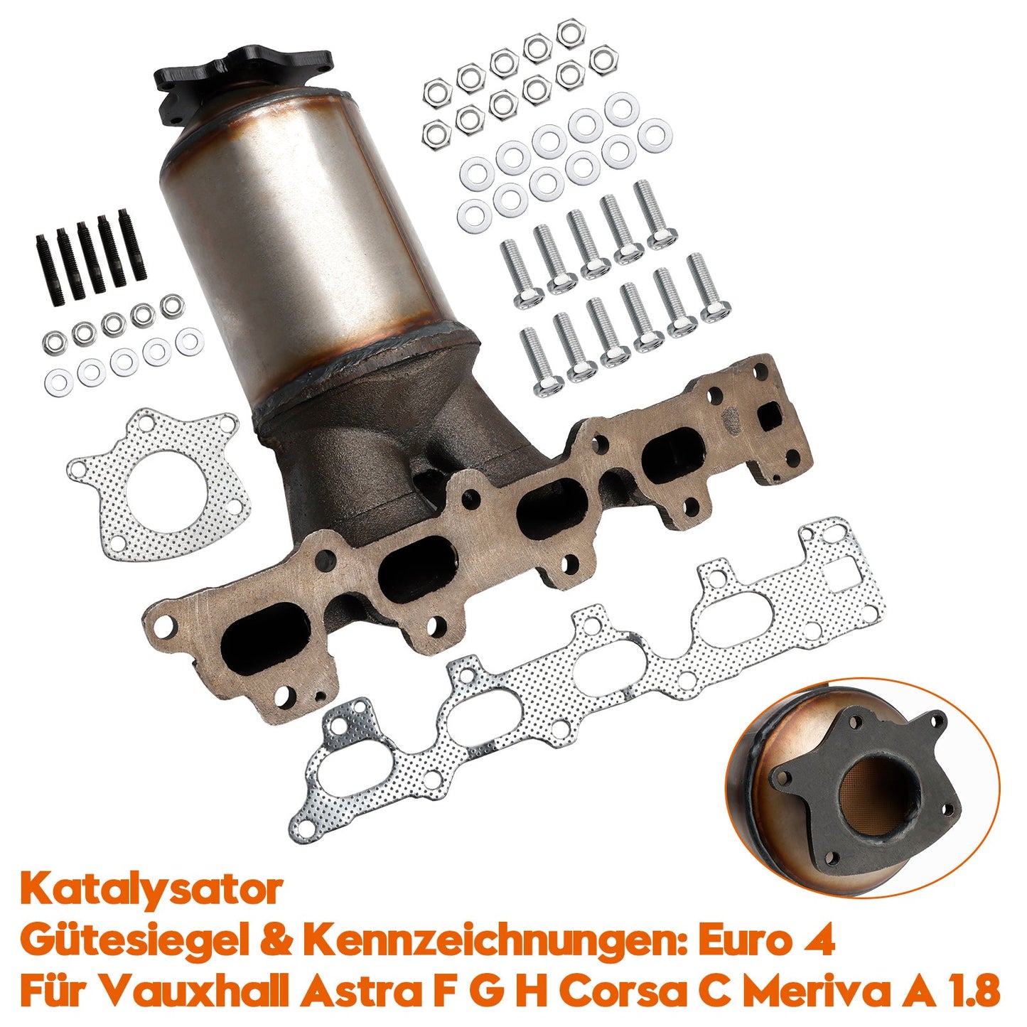 09/2003-up Opel ZAFIRA A MPV (T98) 1.8 16V (F75) Manifold Catalytic Converter 850062 BM91021H