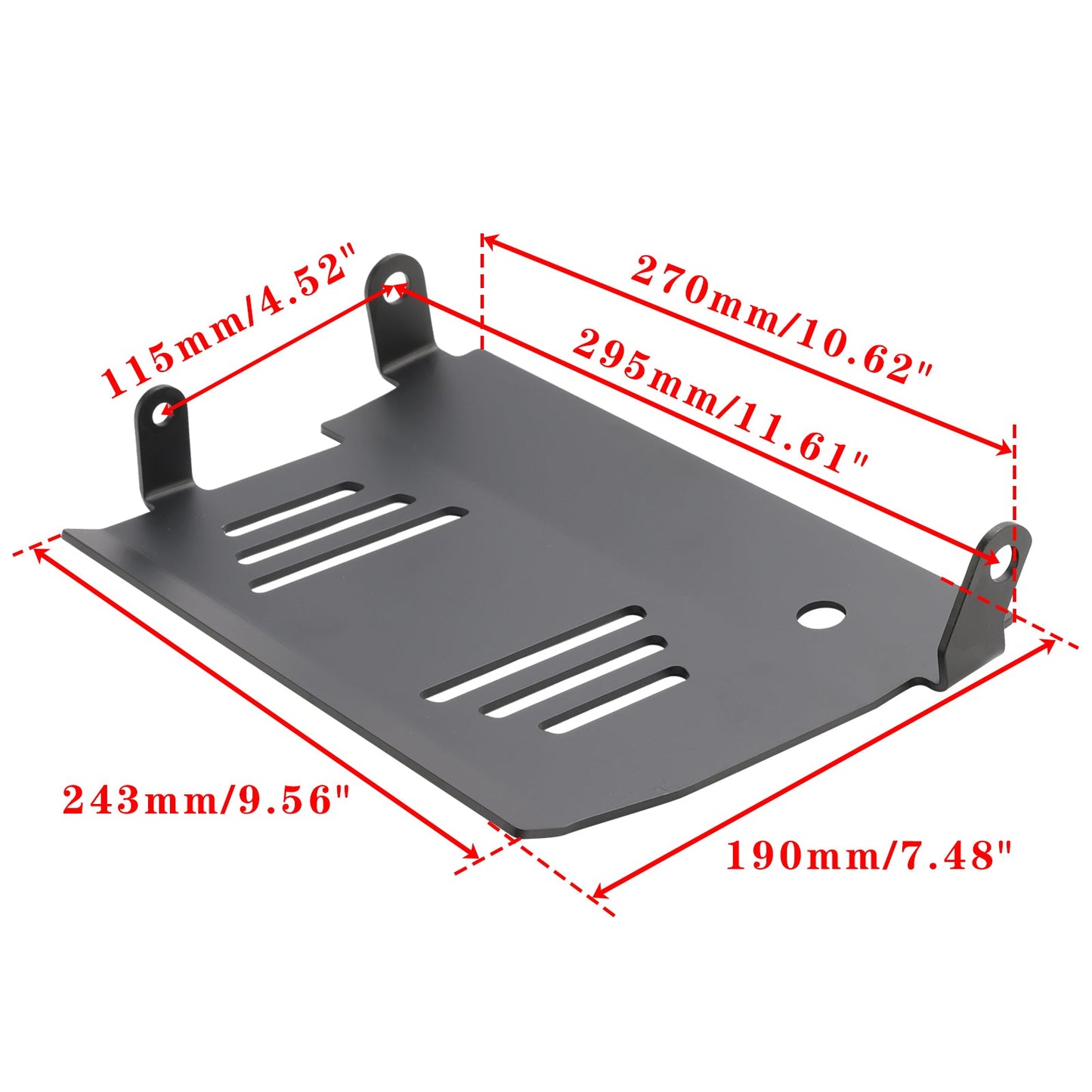 2024 Road Glide Custom FLTRX Aluminum Skid Plate Black