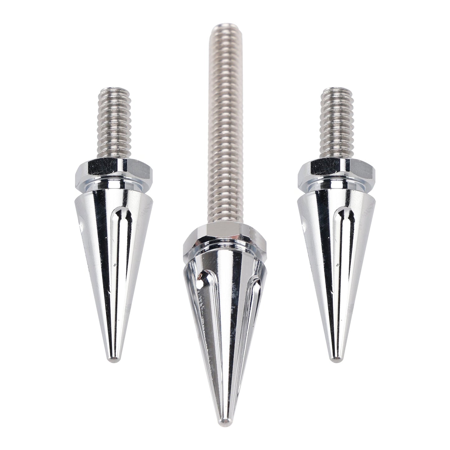 3x Silver Spike Windshield Bolts For Street Glide Electra Glide Touring '14-'25
