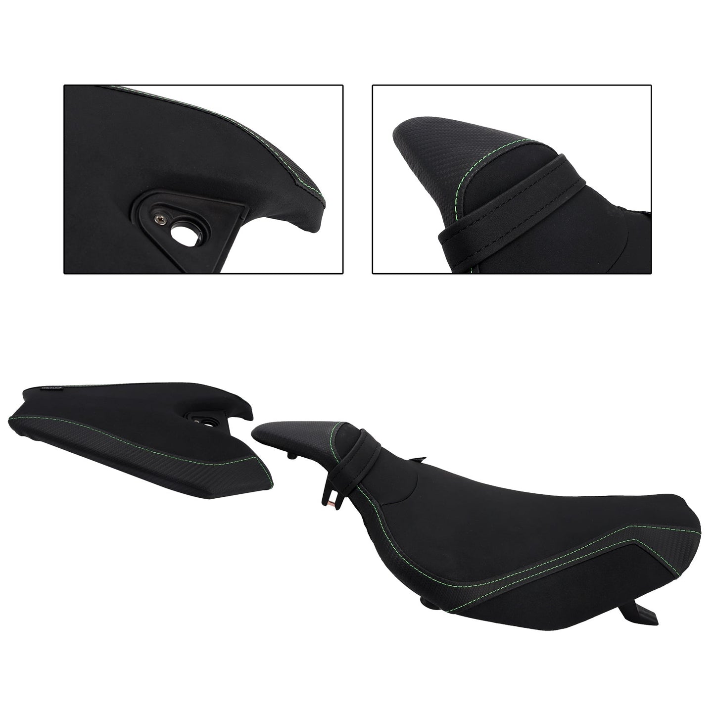 2014-2025 2024 For Kawasaki Z1000 Driver&Passenger Seat Kit Rear Cushion Black