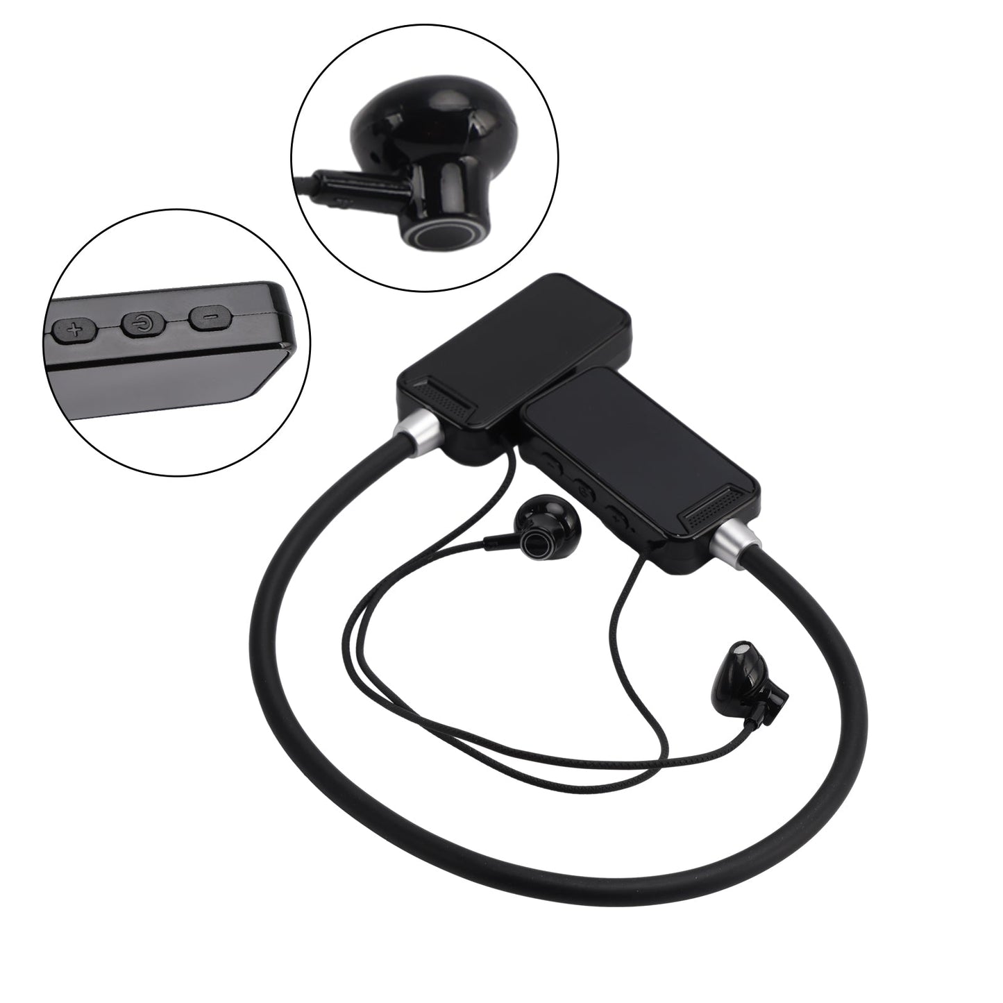 Bluetooth Headphones 5.3 Smart Digital Display for Games Live Singing Ear-Return