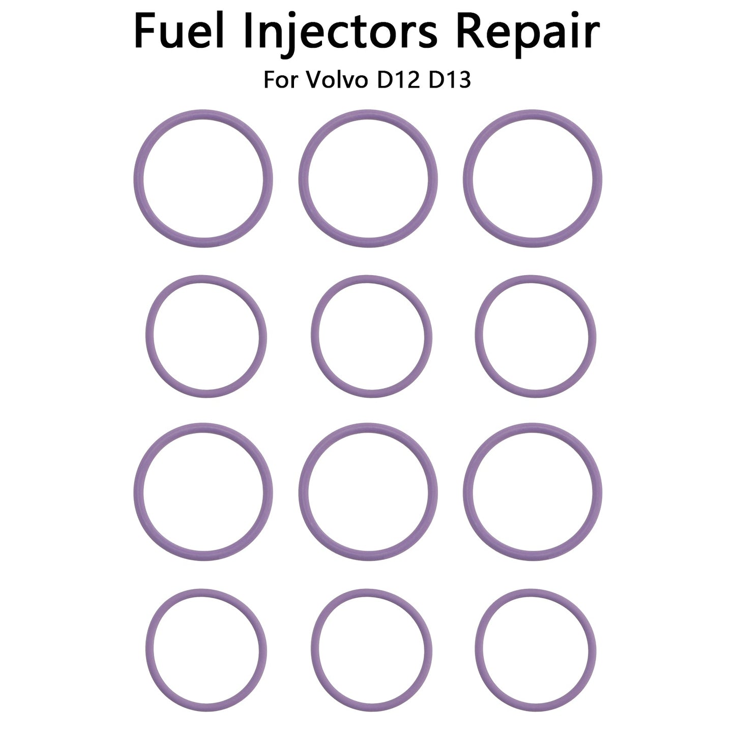 Volvo D12 / D13 External 6PCS Fuel Injectors Seal O-Ring 20517502 Kit