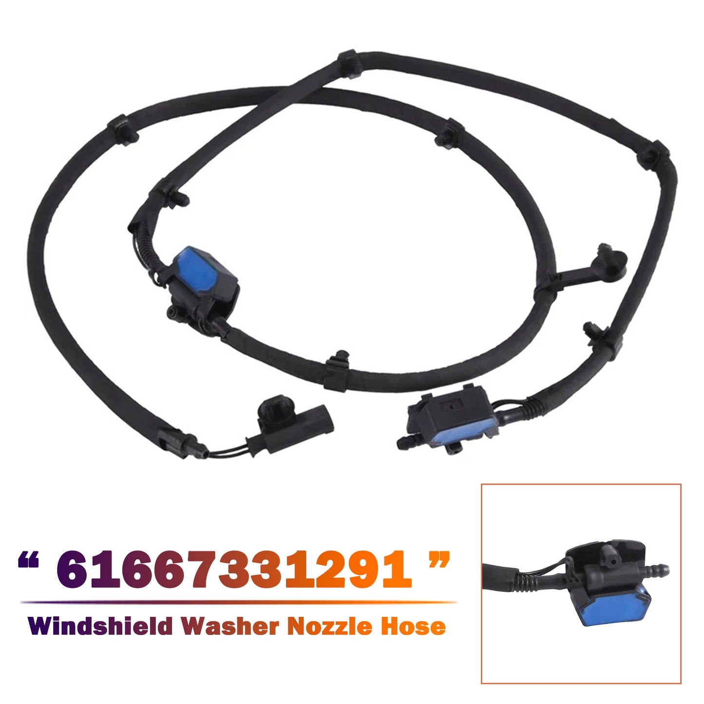 Windshield Washer Nozzle Hose for BMW 2 Series F45 F46 218i 220i 61667331291