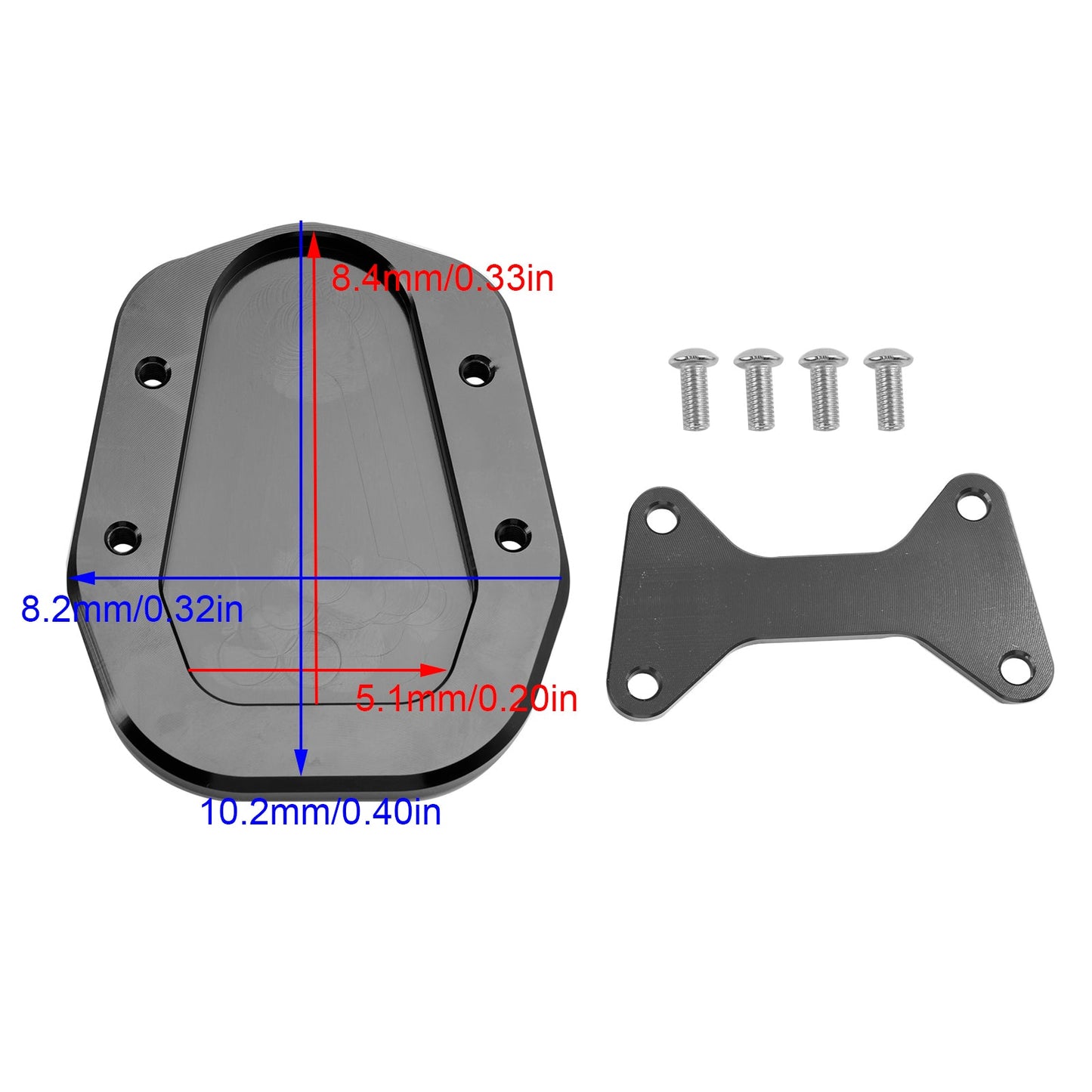 2023-2024 HONDA CT125 Hunter Cub Trail 125 Kickstand Enlarge Plate Pad