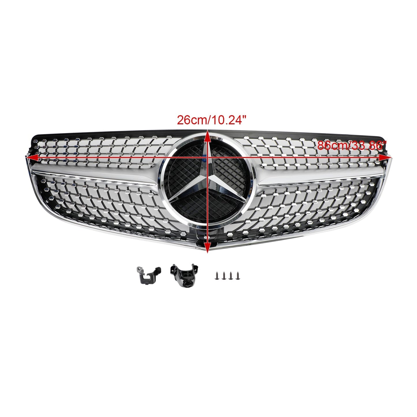 W207 /C207 E-CLASS 2014-2017 Mercedes Benz Grill Coupe Front Bumper Grille Grill Diamond