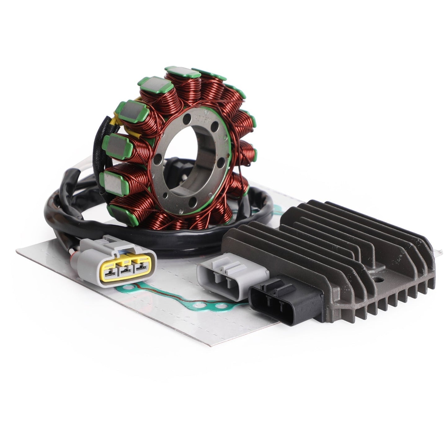 2021 Kawasaki Ninja ZX-6R (US) ZX600RMFNN Magneto Stator+Voltage Rectifier+Gasket