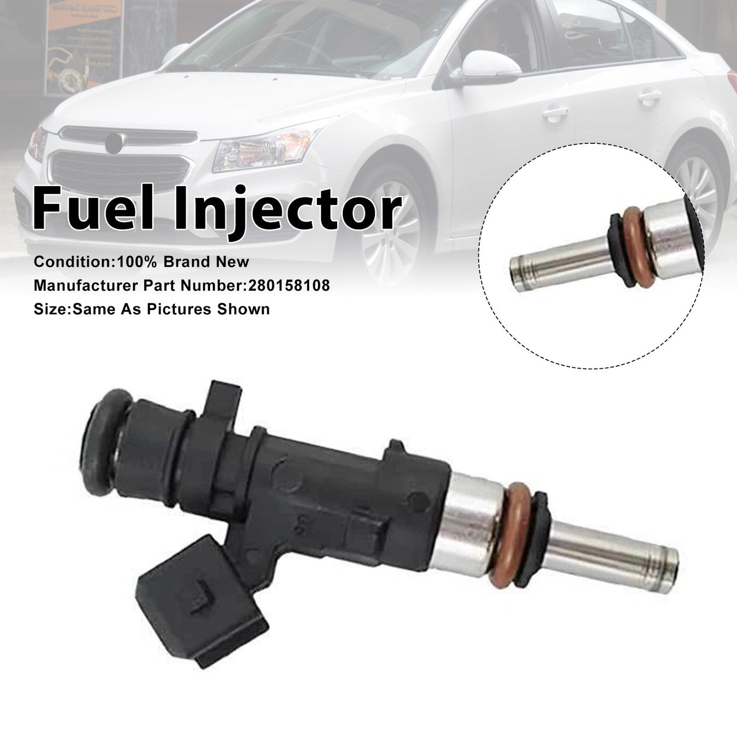 1Pcs Fuel Injector For Holden Cruze JH 1.6L A16LET 2013-2016 0280158108