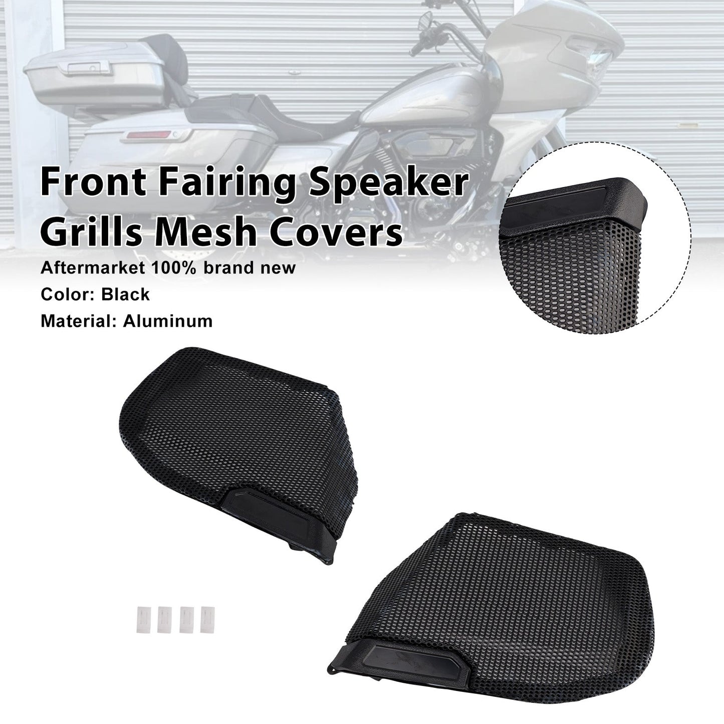 Front Fairing Speaker Grills Mesh Covers Fit For CVO Road Glide 2023-2025