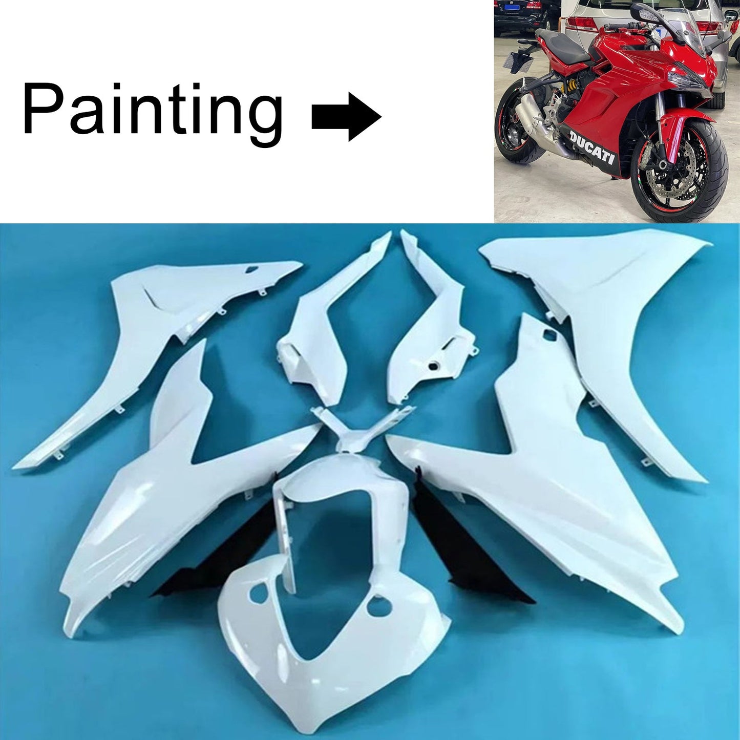 2017-2020 Ducati Supersport 939 939S Injection Fairing Kit Bodywork