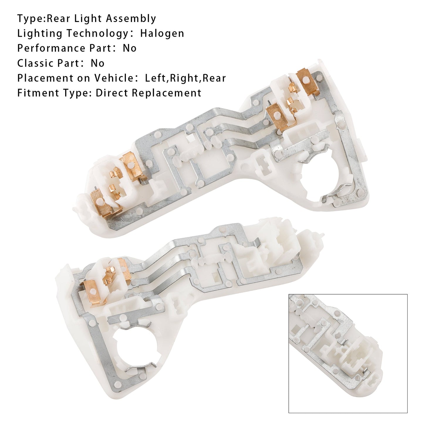 2013-2017 VW GOLF 2PCS Inner Tail Light Bulb Carrier N/S RHD 5G0945259A/60A