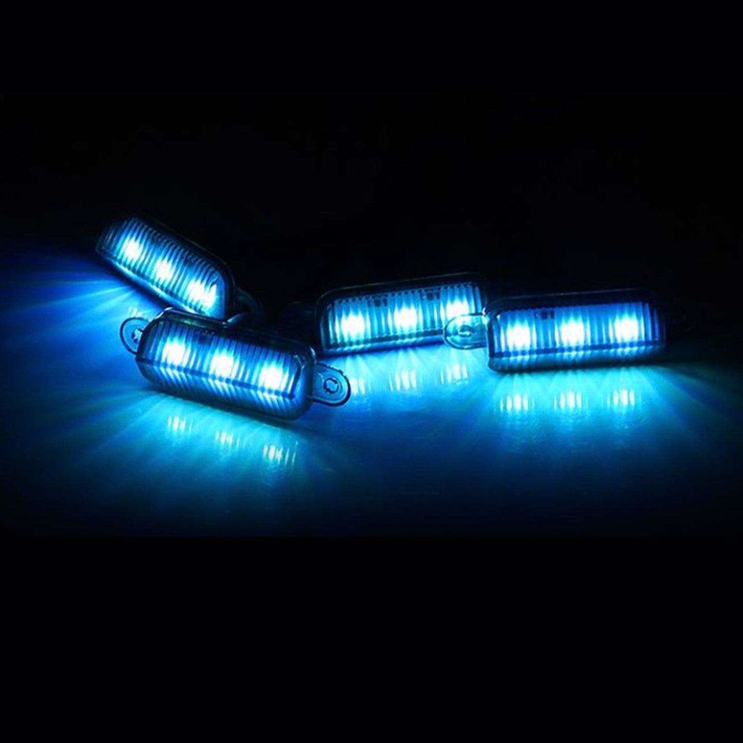 4Pcs Front Grille LED Lighting RGB With APP Controller For SUV off-road vehicles