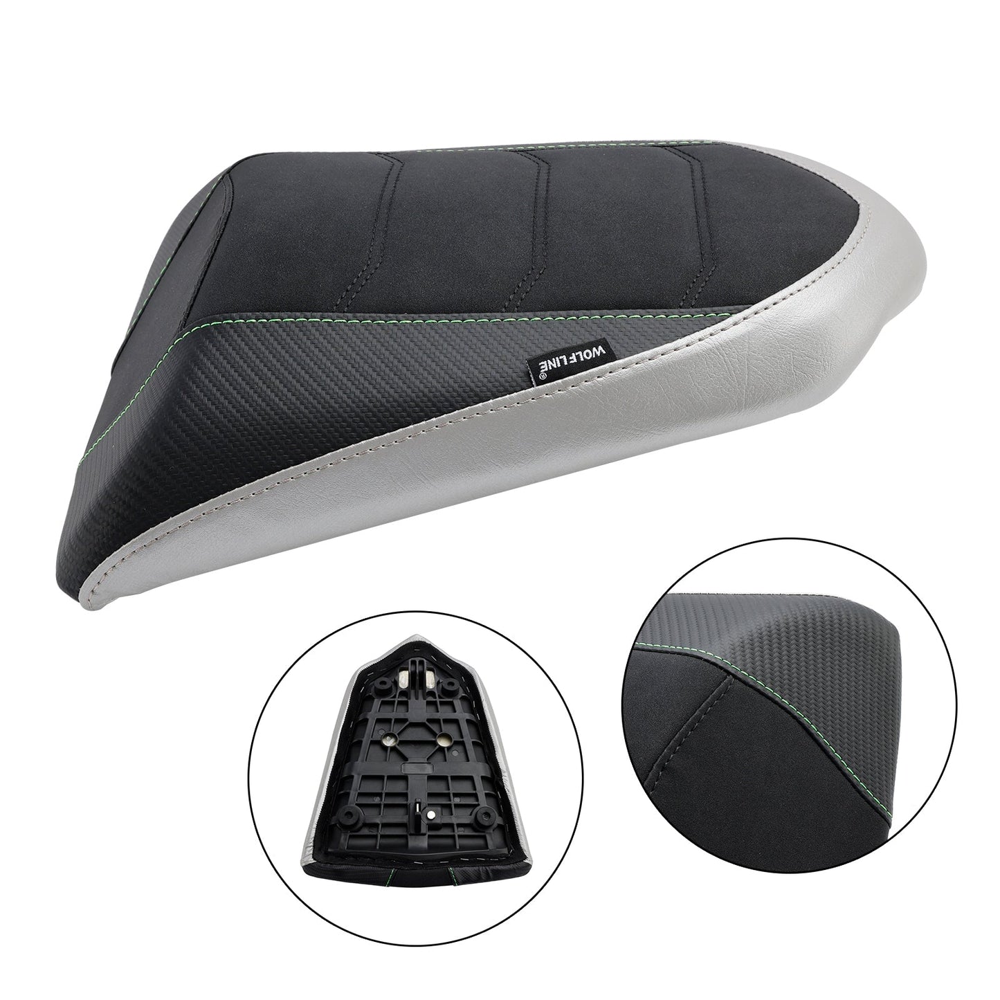 2022-2023 KAWASAKI Ninja 1000SX Rear Passenger Seat Cushion Pillion Flat Green