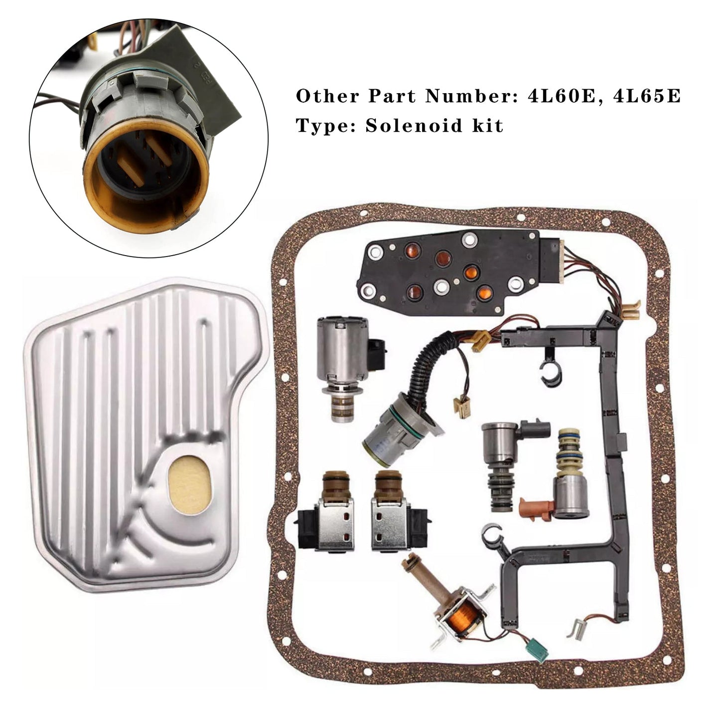 1995-2002 v6 4.3l 4spd 9PCS Transmission Solenoid Kit 24212690